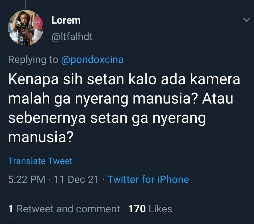 Komen kocak netizen soal kuyang (Twitter.com/ltfalhdt)