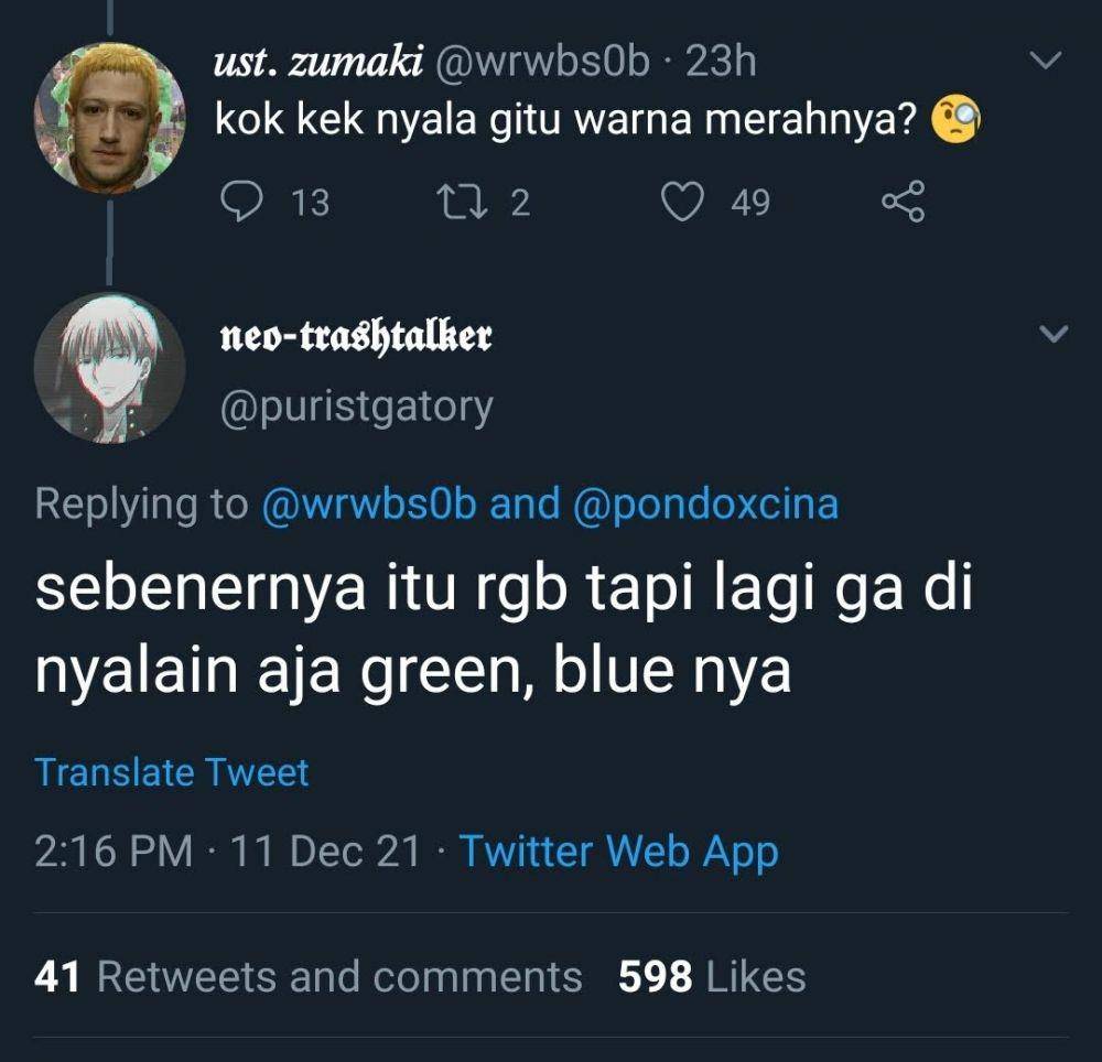 Komen kocak netizen soal kuyang (Twitter.com/wrwbs0b | Twitter.com/puristgatory)