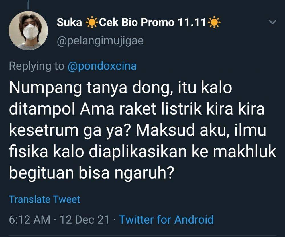 Komen kocak netizen soal kuyang (Twitter.com/pelangimujigae)