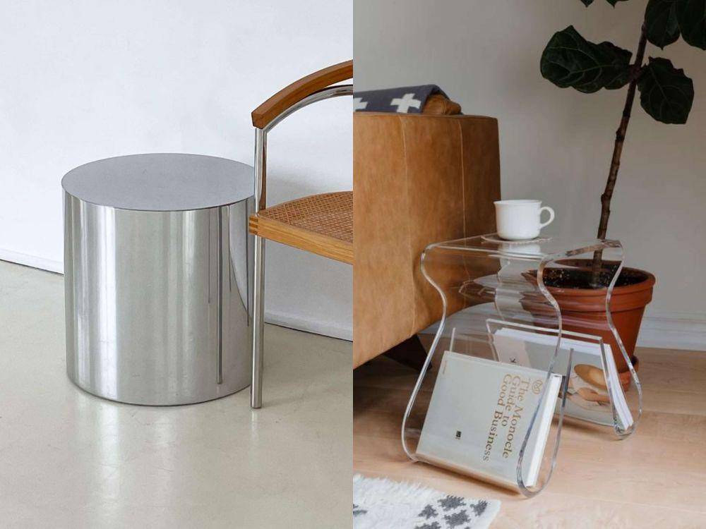 kumpulan desain side table (instagram.com/acosmix & themodernshop.com)