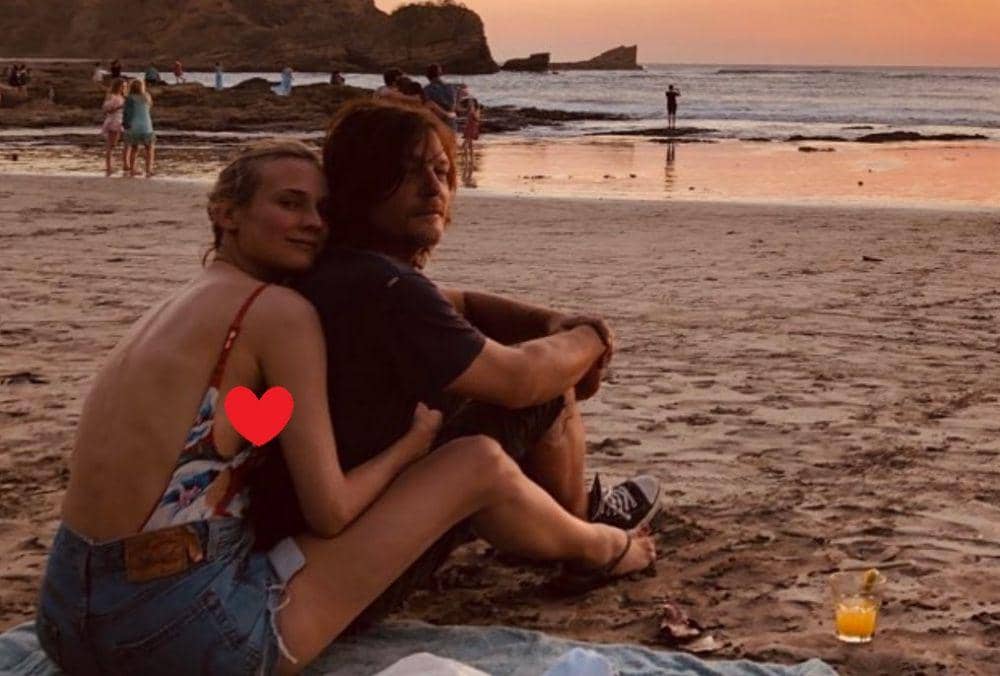 Diane Kruger, Norman Reedus (instagram.com/bigbaldhead)