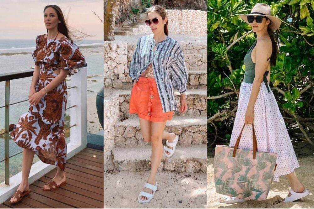 9 OOTD Summer Style ala Cathy Sharon, Tampil Kece di Pantai