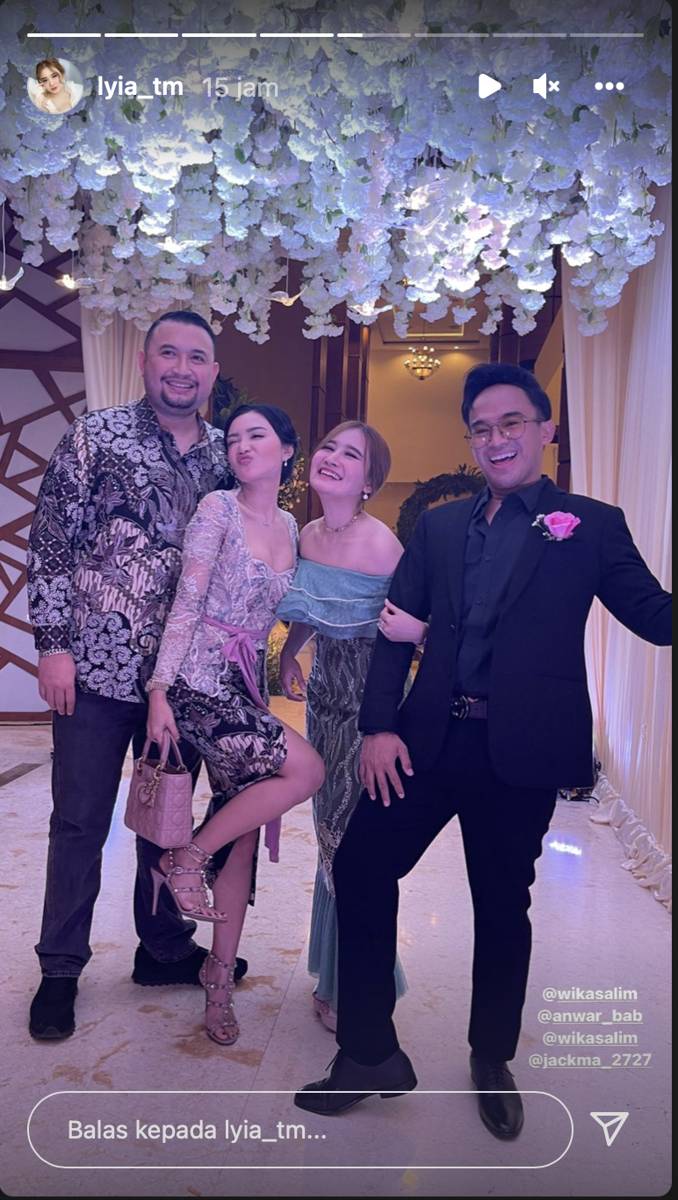 Tamu undangan pernikahan Danang DA. (instagram.com/lyia_tm)