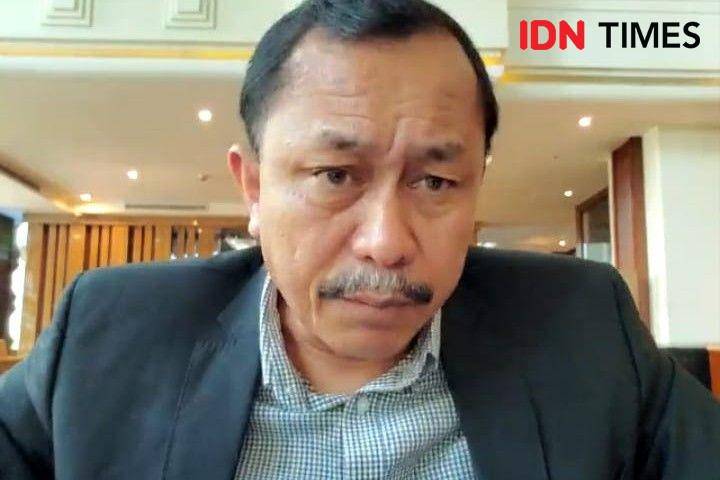 Ahmad Taufan Damanik, Ketua Komnas HAM, dalam konferensi pers Amnesty International Indonesia secara daring Senin (13/12/2021). (IDN Times/Lia Hutasoit)