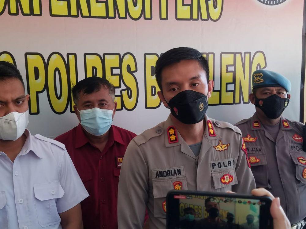 Press conference Polres Buleleng kasus pencabulan di Kabupaten Buleleng, Senin (13/12/2021). (Dok.IDN Times/Polres Buleleng)