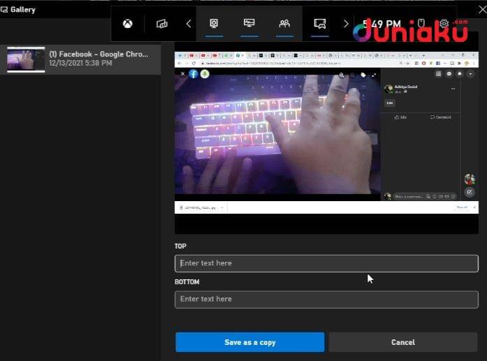 Xbox Game Bar. duniaku.com/Adhitya Daniel