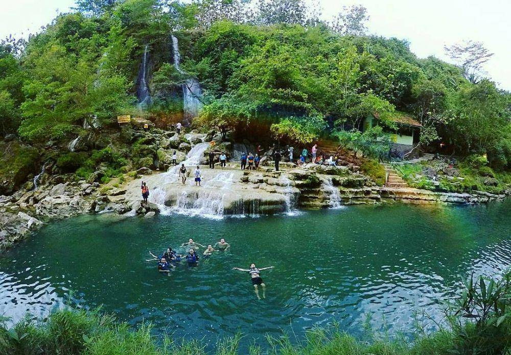 Potret Sri Gethuk Waterfall, Gunungkidul (instagram.com/@wonderfuljogja)
