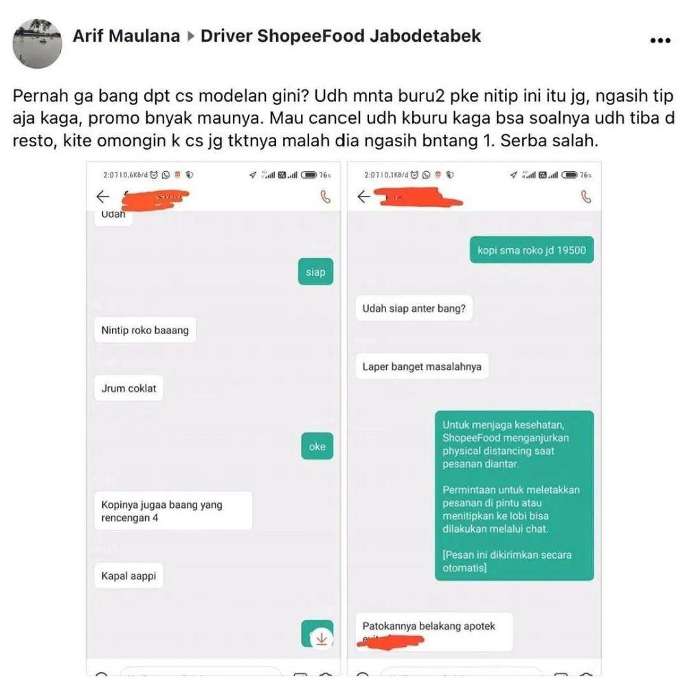 chat ShopeeFood (instagram.com/shopeefood24jam_)
