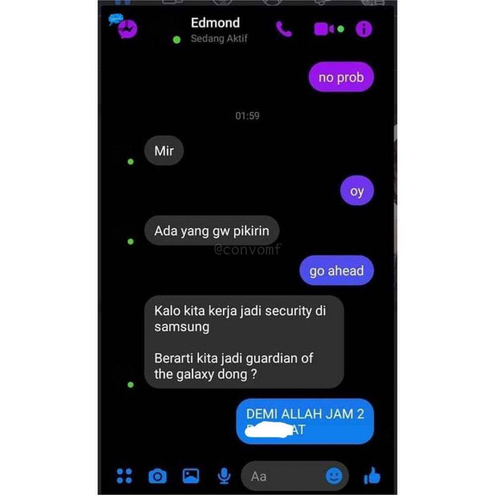 chat ngeladenin teman (twitter.com/convomf)