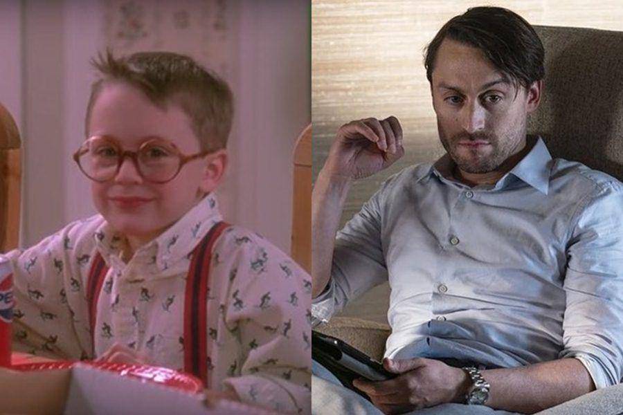 Kieran Culkin dulu di Home Alone (dok. 20th Century Fox/Home Alone) | Kieran Culkin sekarang (instagram.com/latetomovies)