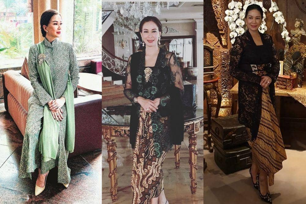 9 Kebaya Donna Abdul Latief, Istri Mantan Menteri yang Memikat!