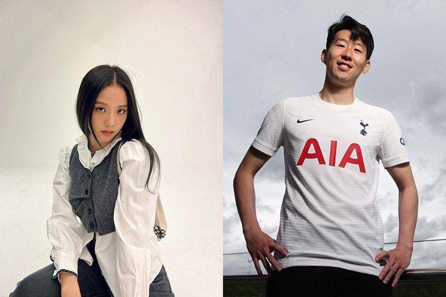 Jisoo BLACKPINK (instagram.com/sooyaaa__) | Son Heung Min (instagram.com/hm_son7)
