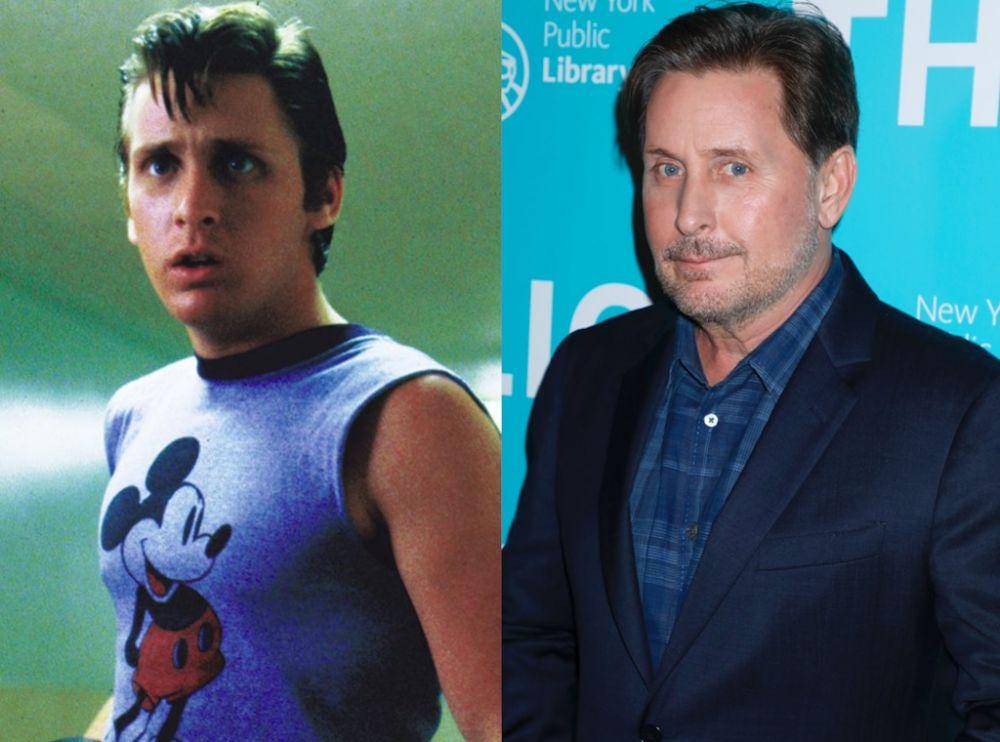 Emilio Estevez dalam The Outsiders (dok. Warner Bros/The Outsiders) | Emilio Estevez sekarang (eonline.com)