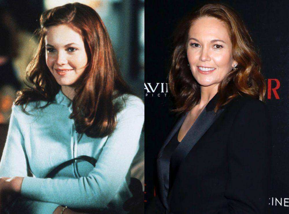 Diane Lane dalam The Outsiders (dok. Warner Bros/The Outsiders) | Diane Lane sekarang (eonline.com)