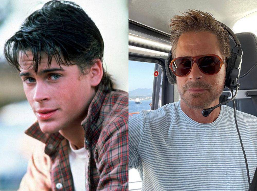 Rob Lowe dalam The Outsiders (dok. Warner Bros/The Outsiders) | Rob Lowe sekarang (Instagram.com/roblowe)