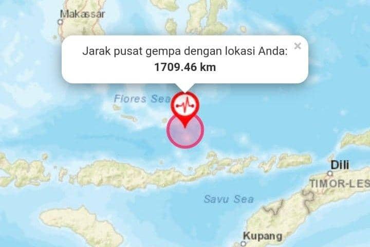 Gempa NTT (dok. BMKG)