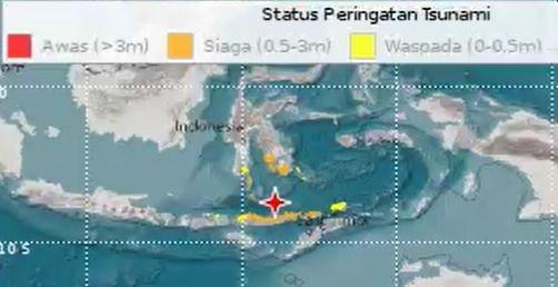 [BREAKING] BMKG: Seluruh Perairan Laut Utara Maumere Terdampak Gempa