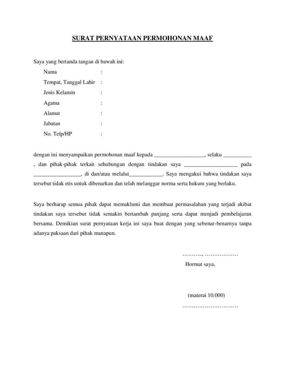ilustrasi surat pernyataan permohonan maaf (IDN Times/Langgeng Irma)