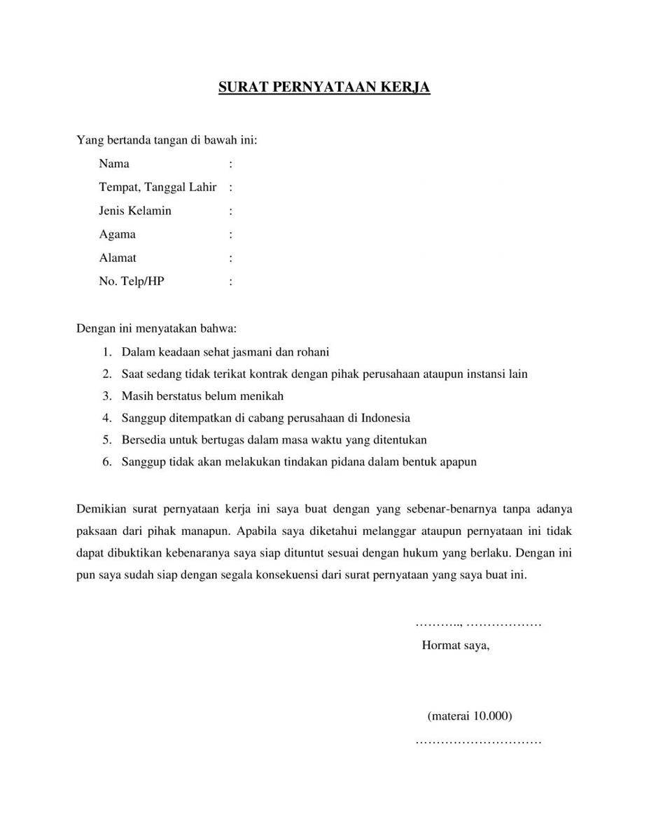 ilustrasi surat pernyataan kerja (IDN Times/Langgeng Irma)