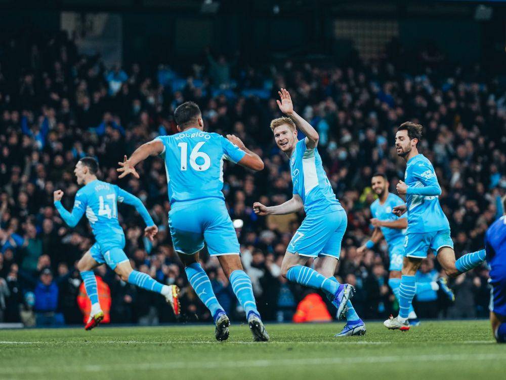 selebrasi pemain Manchester City (twitter.com/ManCity)