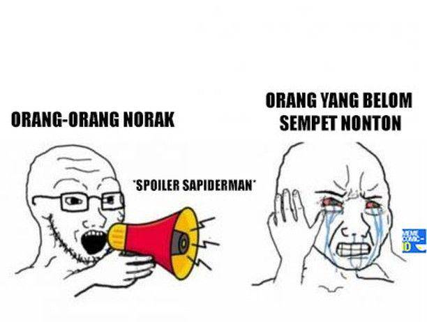 meme spoiler Spider-Man: No Way Home (instagram.com/memecomic.id)