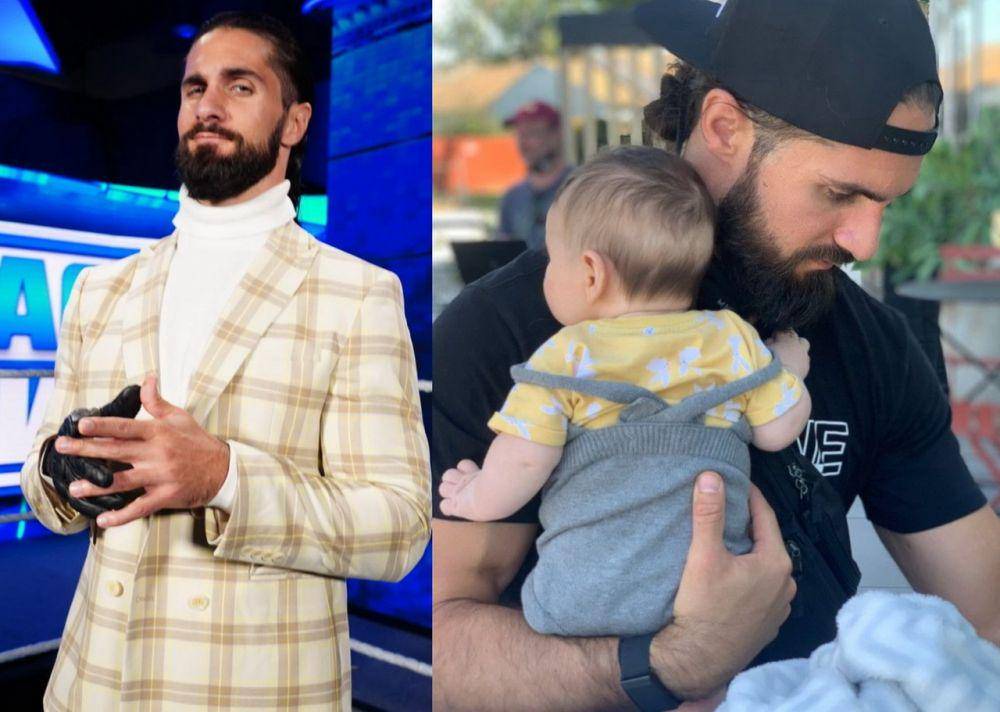 Seth Rollins dan anak (instagram.com/wwerollins | instagram.com/beckylynchwwe)