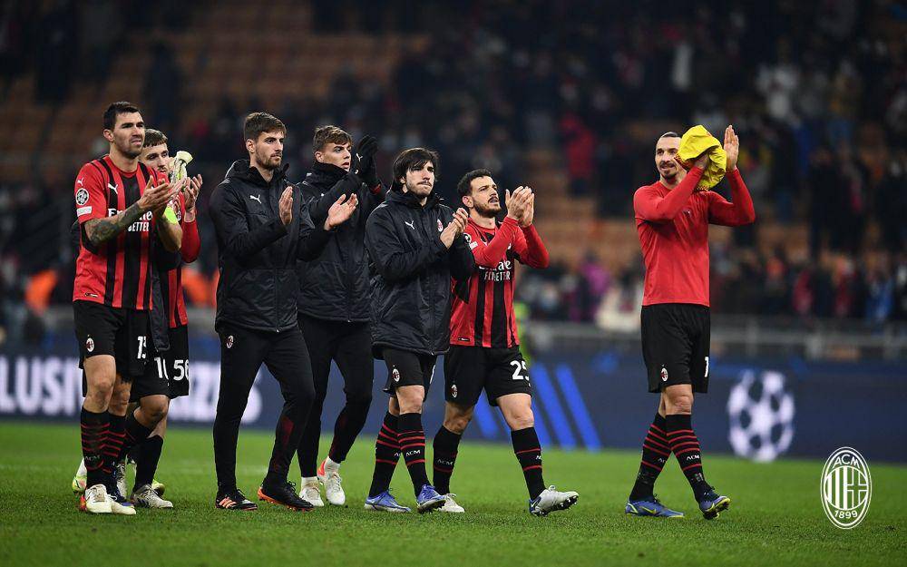 potret pemain AC Milan setelah pertandingan melawan Liverpool di Liga Champions (twitter.com/acmilan)