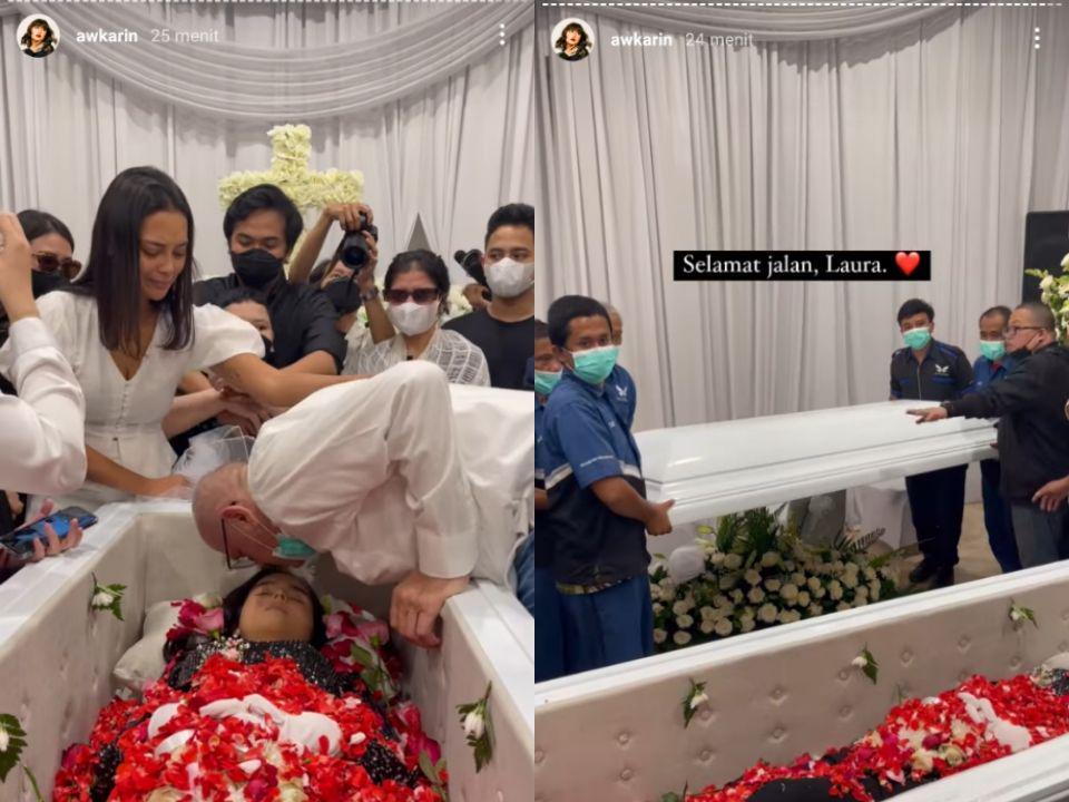 10 Potret Haru Ibadah dan Prosesi Tutup Peti Laura Anna, Pecah Tangis!