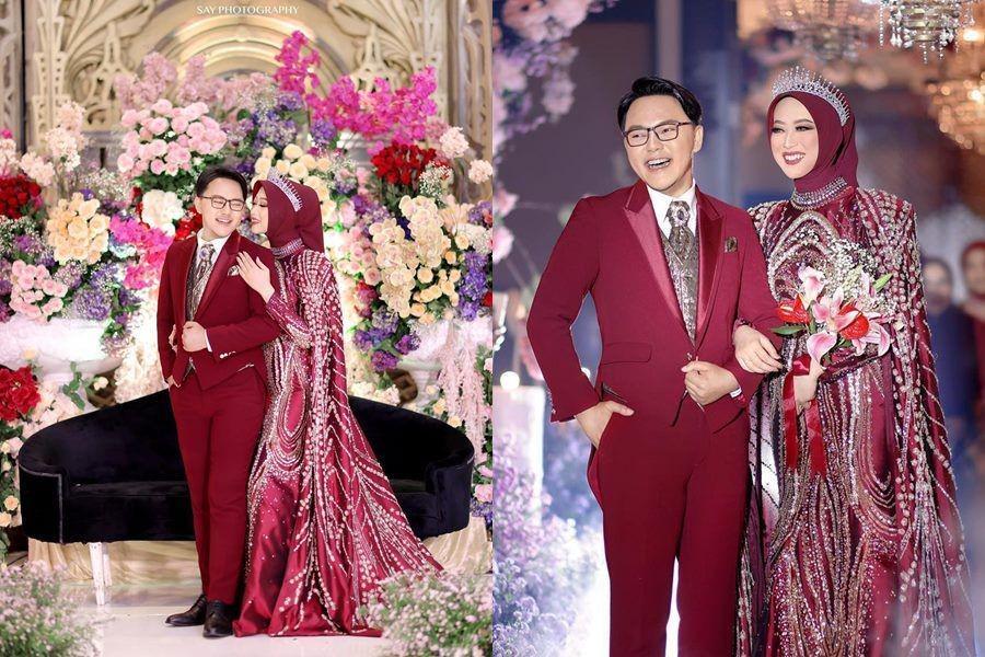 10 Style Gaun dan Makeup Ngunduh Mantu Istri Danang DA, Bak Ratu!