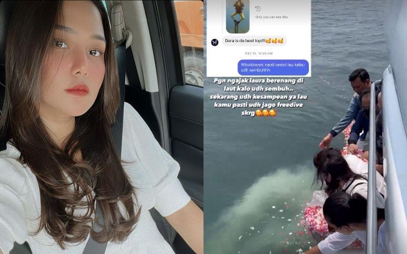 9 Potret Sahabat dan Kerabat yang Hadiri Pelarungan Abu Laura Anna
