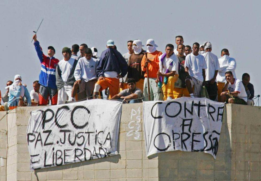 Anggota geng kriminal PCC di Brasil. (twitter.com/SirisKing)