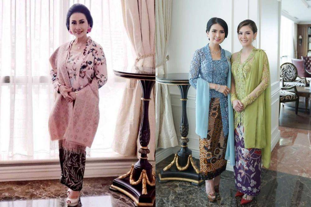 Gaya Kebaya Putri Kuswisnuwardhani vs. Liliana Tanoesoedibjo (instagram.com/putri_k_wardhani209 | instagram.com/liliana_tanoesoedibjo)