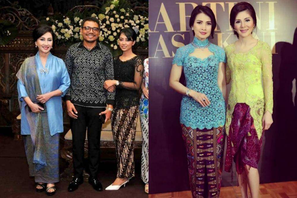 Gaya Kebaya Putri Kuswisnuwardhani vs. Liliana Tanoesoedibjo (instagram.com/putri_k_wardhani209 | instagram.com/liliana_tanoesoedibjo)