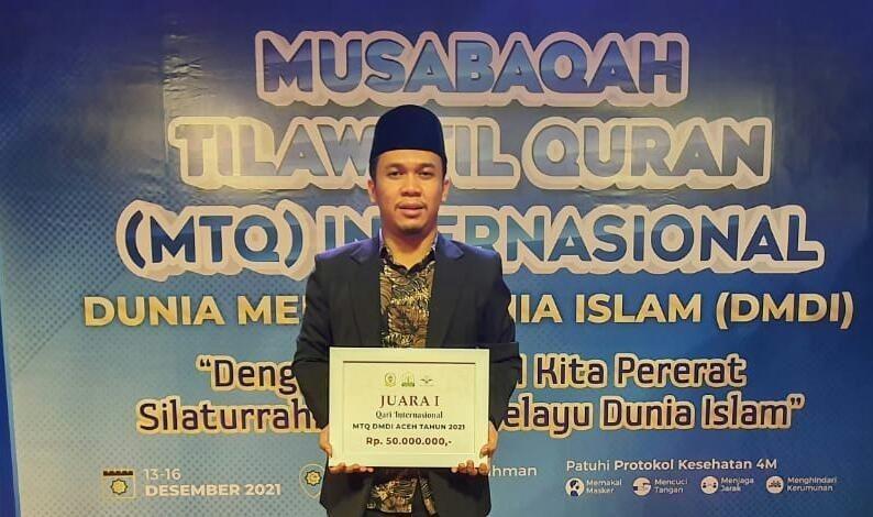 Qari asal Binjai dan Qariah Langkat Juarai MTQ Internasional di Aceh