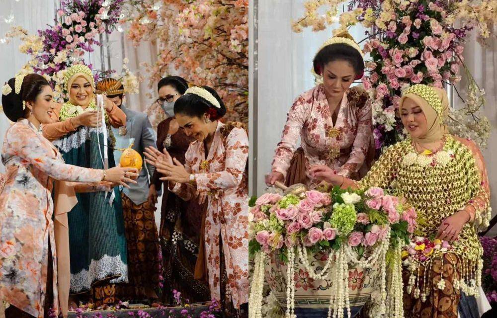 Krisdayanti di 7 bulanan Aurel Hermansyah (Instagram.com/officialrcti/ | Instagram.com/yunishara46/)