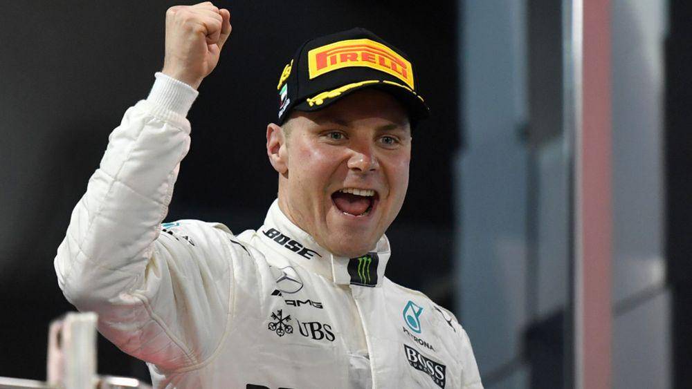 Valtteri Bottas menang pada GP Abu Dhabi 2017. (skysports.com)