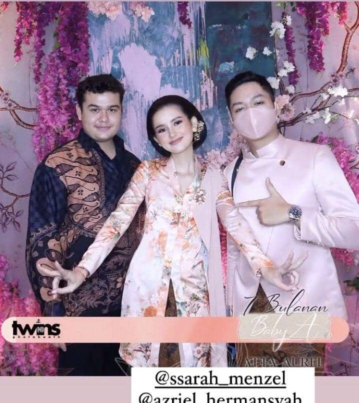 Sarah Menzel di 7 bulanan Aurel (Instagram.com/kvin_menzel)