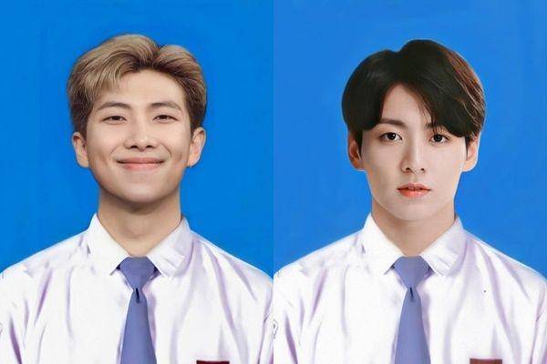 editan pas foto member BTS (twitter.com/harudamie)