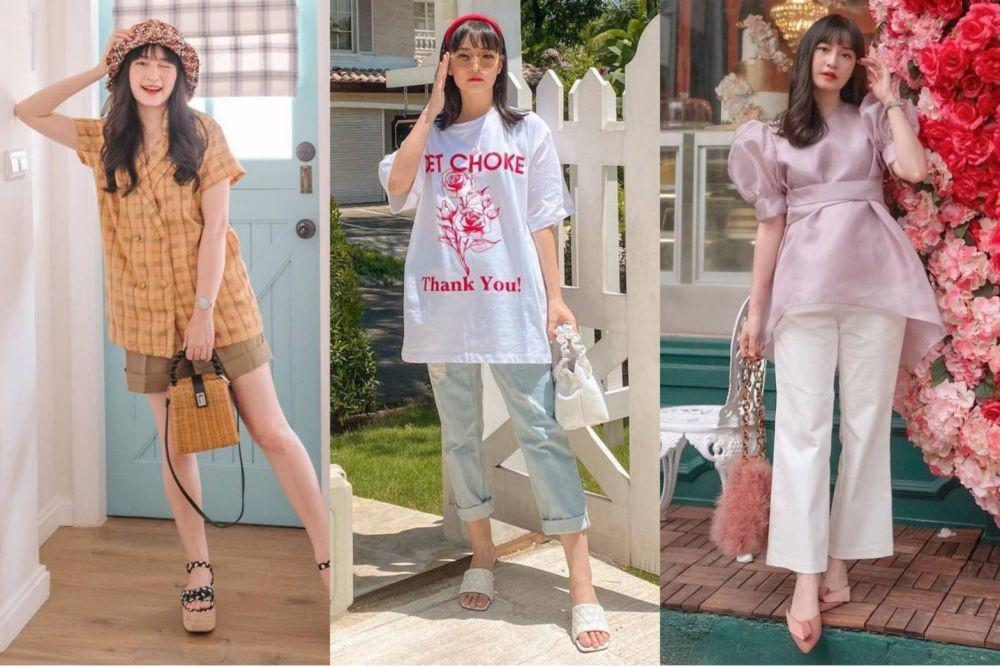 9 OOTD dengan Celana ala Influencer Cherry Dreamy, Kasual dan Manis