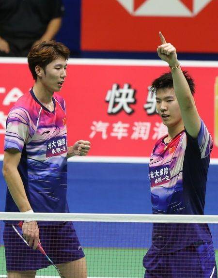 Li Junhui/Liy Yuchen, ganda putra China (bwfbadminton.com)