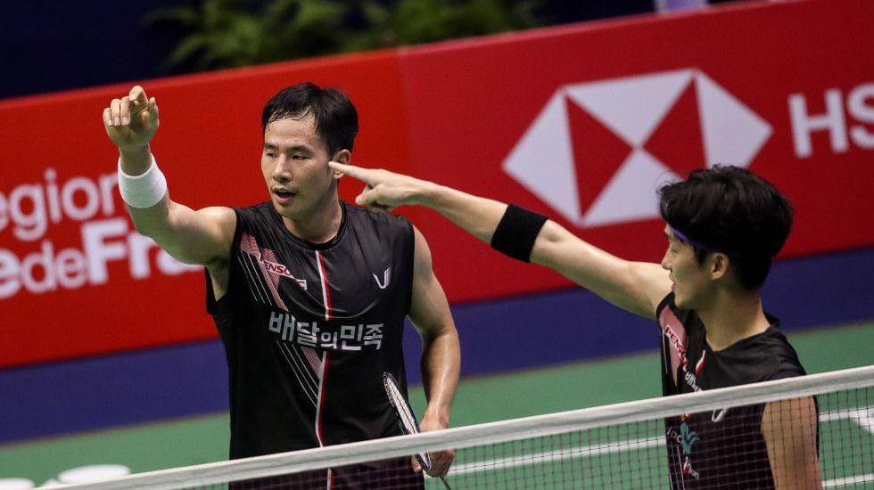 Ko Sung Hyun/Shin Baek Cheol, ganda putra Korea (bwfbadminton.com)