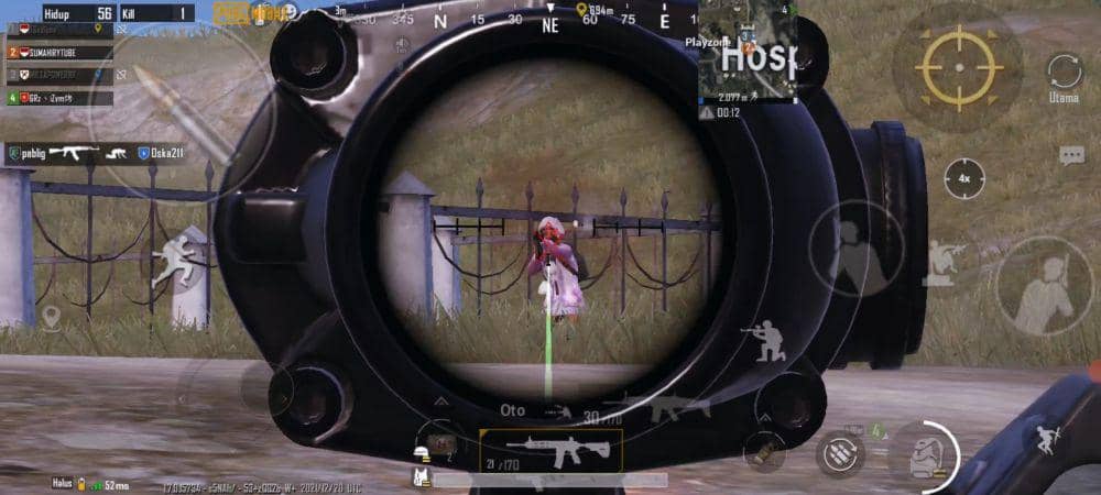 ilustrasi menembak menggunakan M416 (dok. Proxima Beta/PUBG Mobile)