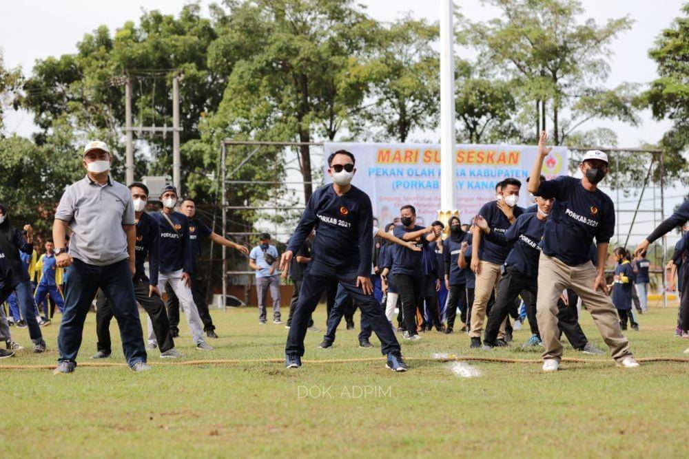 Pemkab Way Kanan resmi membuka penyelenggaraan kegiatan Porkab Way Kanan dan Festival Olahraga Tradisional Provinsi Lampung. (IDN Times/Istimewa)