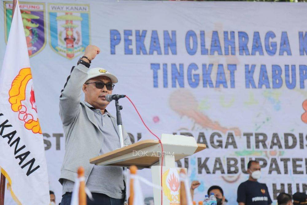 Pemkab Way Kanan resmi membuka penyelenggaraan kegiatan Porkab Way Kanan dan Festival Olahraga Tradisional Provinsi Lampung. (IDN Times/Istimewa)