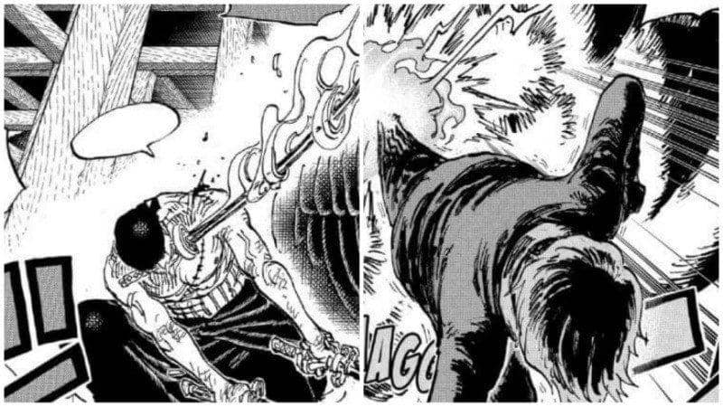 Zoro menyerang King dan Sanji menyerang Queen. (mangaplus.shueisha.co.jp/One Piece)