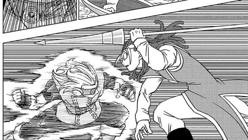Granolah lawan Gas. (mangaplus.shueisha.co.jp/Dragon Ball Super)