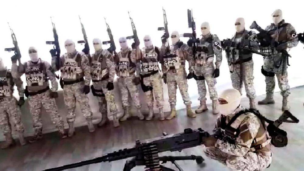 Pasukan CJNG di Jalisco. (twitter.com/LAthotline)