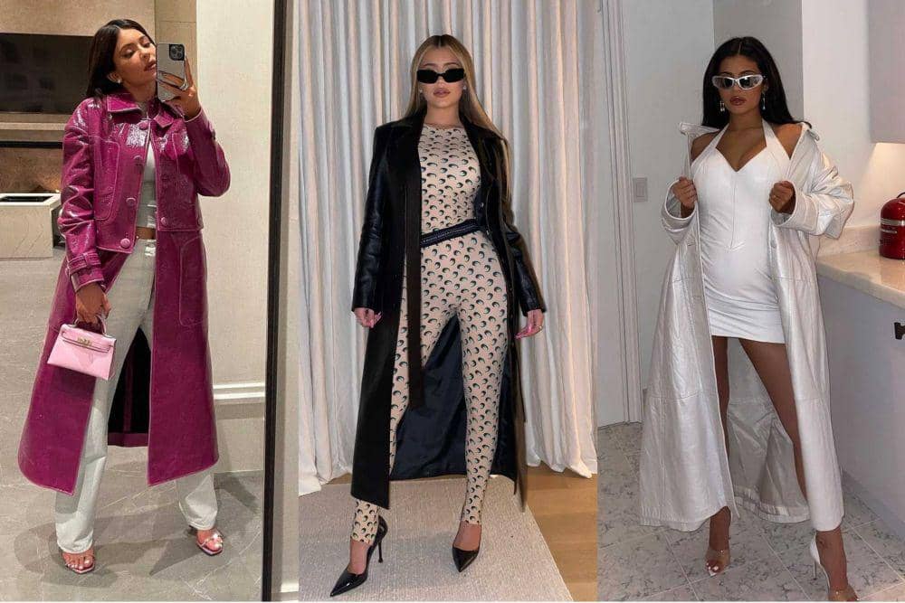 10 Inspirasi Outfit Long Coat ala Kylie Jenner, Modis Berkelas!