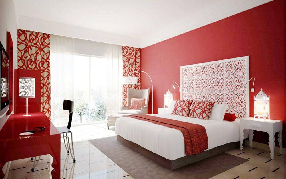 Desain Kamar Bernuansa Merah (home-designing.com)