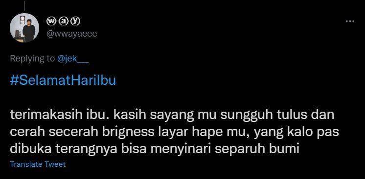 ucapan Hari Ibu ala warganet (twitter.com/wwayaeee)